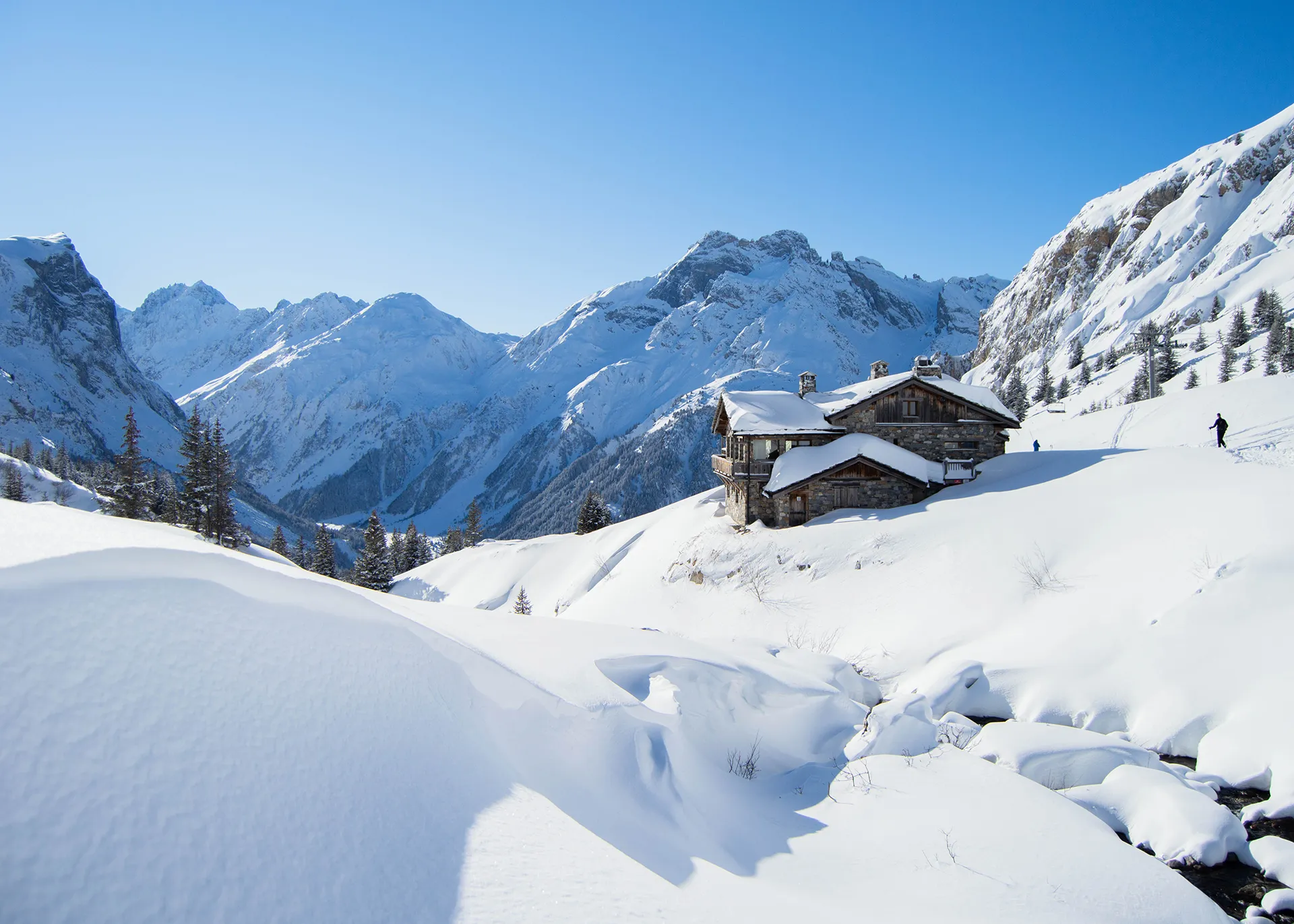Les Barmettes mountain hut in the Vanoise