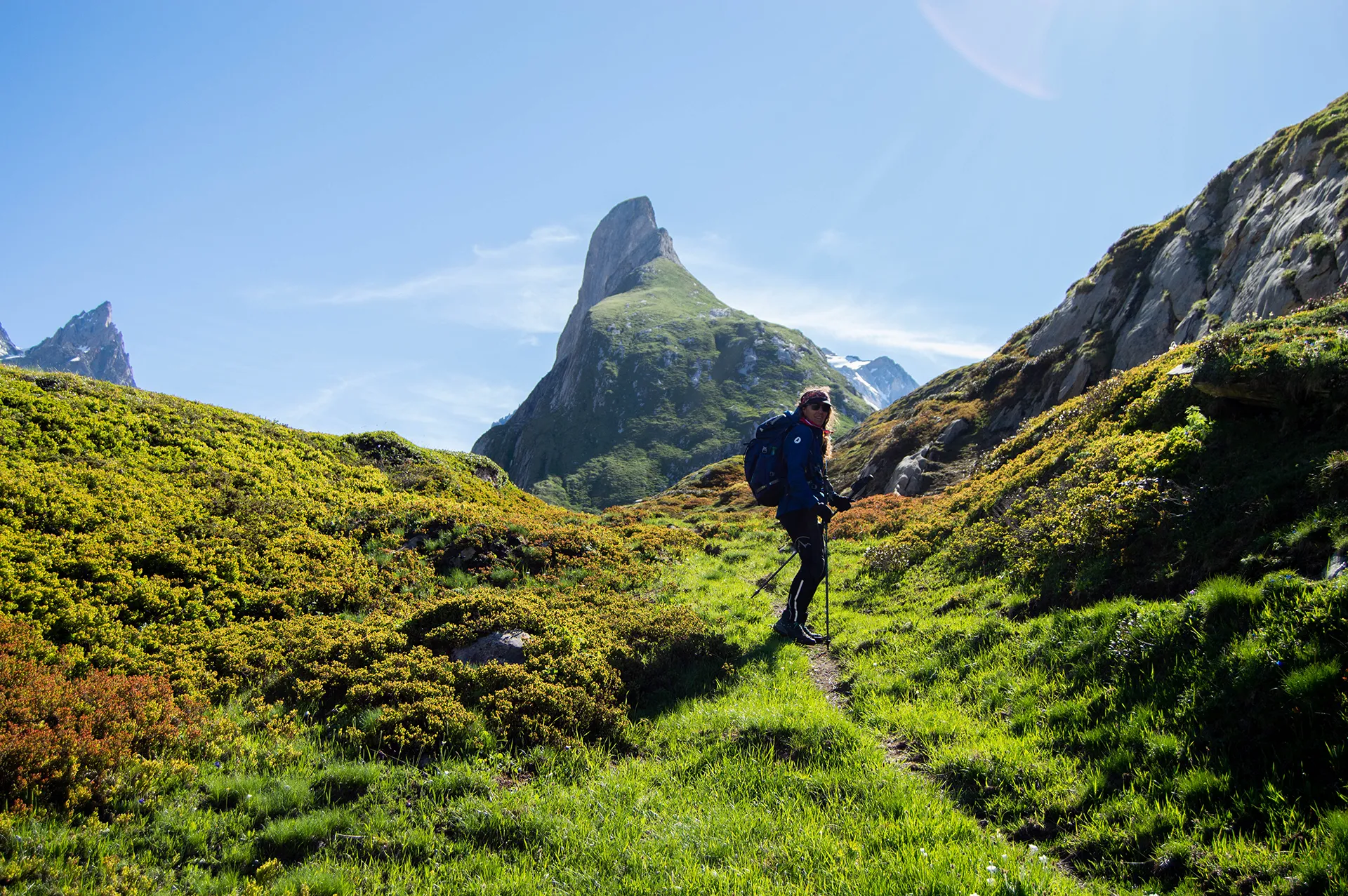 Hiking from Moriond to Aiguille de la Vanoise in the Vanoise National Park, French Alps